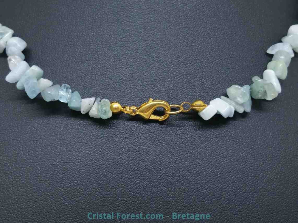 Aigue Marine - Collier réglable - Ships
