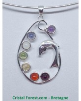 7 Chakras - Pendentif Dauphin 