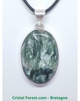 Séraphinite (Clinochlore) - Pendentif Bélière Argent 