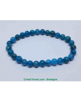 Apatite Bleue extra - Bracelet Boules