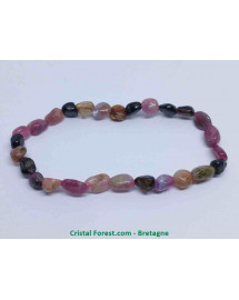 Tourmaline Multi-couleurs - Bracelet Grains