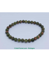 Bracelet boule 6mm - Unakite 