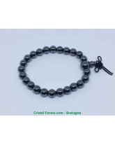 Hématite - Bracelet Mala Tibétain - Boules 8mm