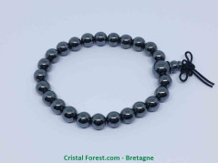 Hématite - Bracelet Mala Tibétain - Boules 8mm