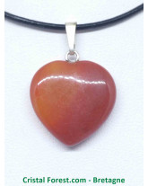 Cornaline - Pendentif Coeur