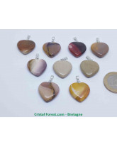 Jaspe Mokaïte - Pendentif Coeur
