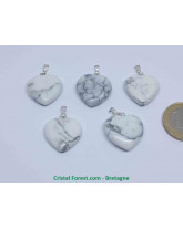 Howlite - Pendentif Coeur