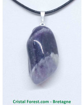Améthyste Chevron - Pendentif Pierre roulée