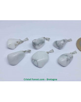 Howlite - Pendentif Pierre roulée