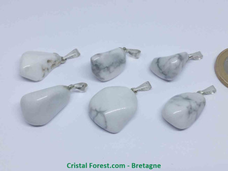 Pendentif Howlite avec bélière