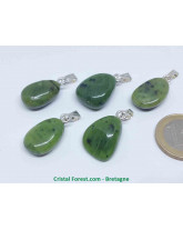 Jade Nephrite - Pendentif Pierre roulée