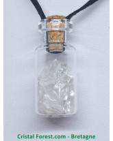 Cristal de Roche - Pendentif Fiole