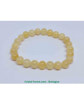 Bracelet boule 8mm - Calcite orange