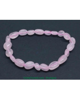  Quartz rose - Bracelet grains