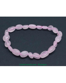  Quartz rose - Bracelet grains