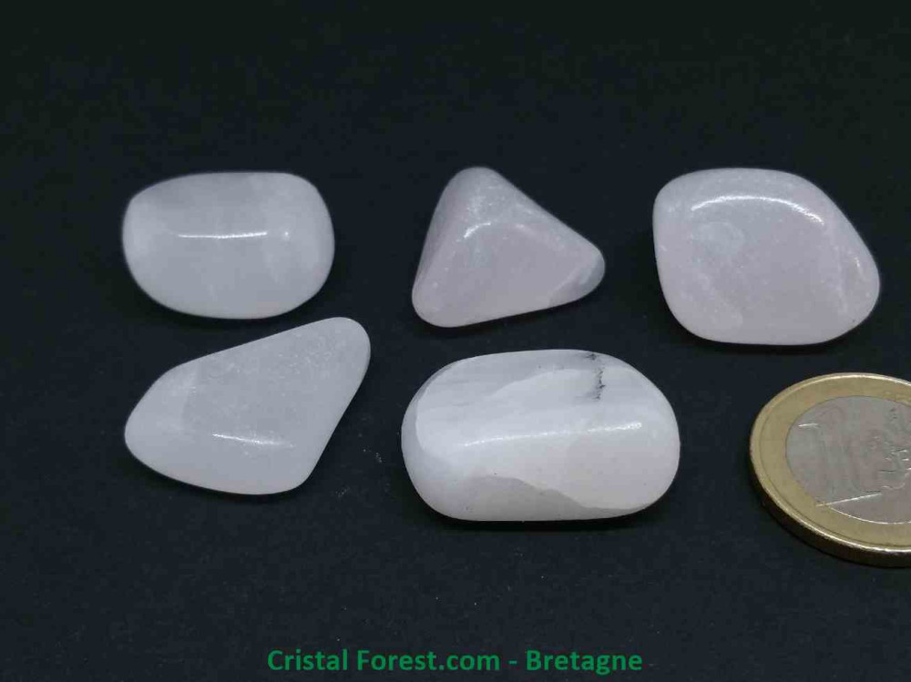 Top qualité Mangano-calcite pierre roulée 1,5 à 2,5 cm 