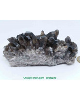 Quartz fumé - Druses (amas) Grandes dimensions