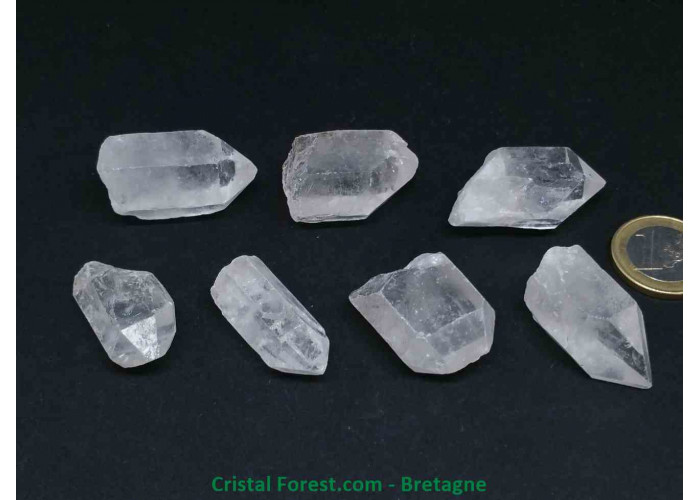Cristal de roche - Pointes brutes multi-format - 2 à 4 cm / 5 à 15 gr