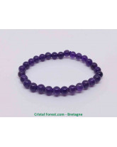 Améthyste - Bracelet Boules - Taille Enfant
