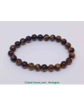 Oeil de Tigre extra - Bracelet Boules - Taille Enfant