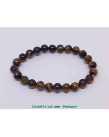 Oeil de Tigre extra - Bracelet Boules - Taille Enfant