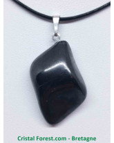 Shungite - Pendentif Pierre Roulée