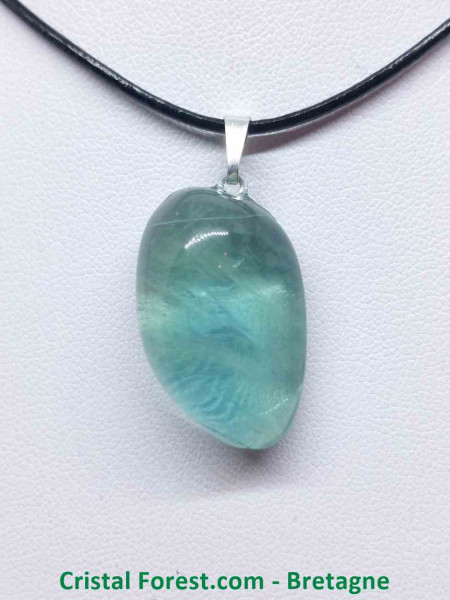 Fluorite - Pendentif Pierre roulée