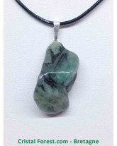 Pendentif Emeraude polie