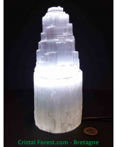 Sélénite - Lampes Bloc Brut "Cascade"