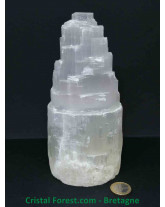 Sélénite - Lampes Bloc Brut "Cascade"