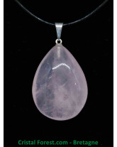 Pendentif Quartz rose 