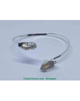 Cristal de roche - Bracelets plaqué argent