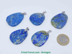 Lapis Lazuli - Pendentifs Pierre Plate
