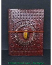Journal et Carnet Cuir avec cabochon
