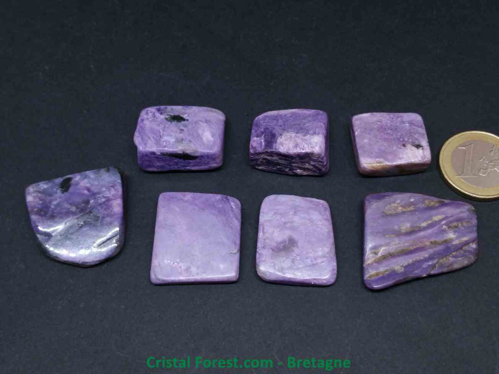 Charoïte - pierres plates 