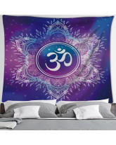 Tentures murales - 7 Chakras, Bouddha et OM (Aum)