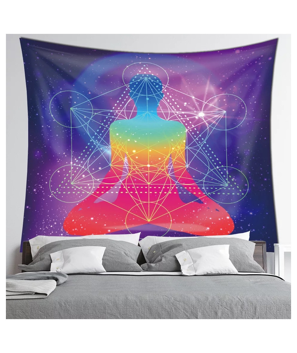 Tentures murales - 7 Chakras, Bouddha et OM (Aum)