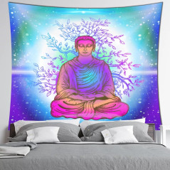 Tentures murales - 7 Chakras, Bouddha et OM (Aum)