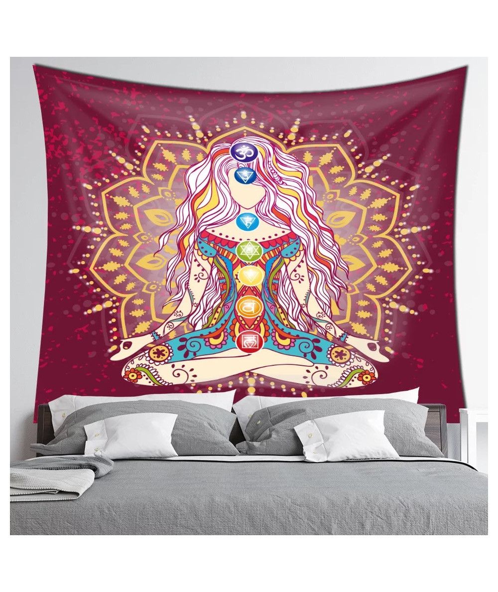 Tentures murales - 7 Chakras, Bouddha et OM (Aum)