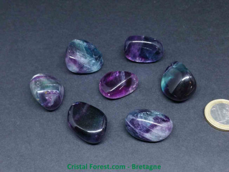 Fluorite (Fluorine) - Pierre roulée