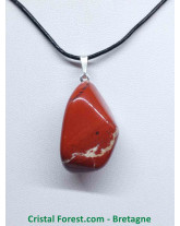 Jaspe rouge - Pendentif Pierre roulée
