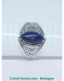 Lapis lazuli - Bague Argent - Qualité joaillerie
