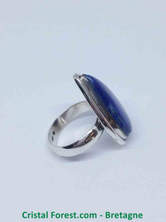 Lapis Lazuli - Bague Sertie Argent - AAA+