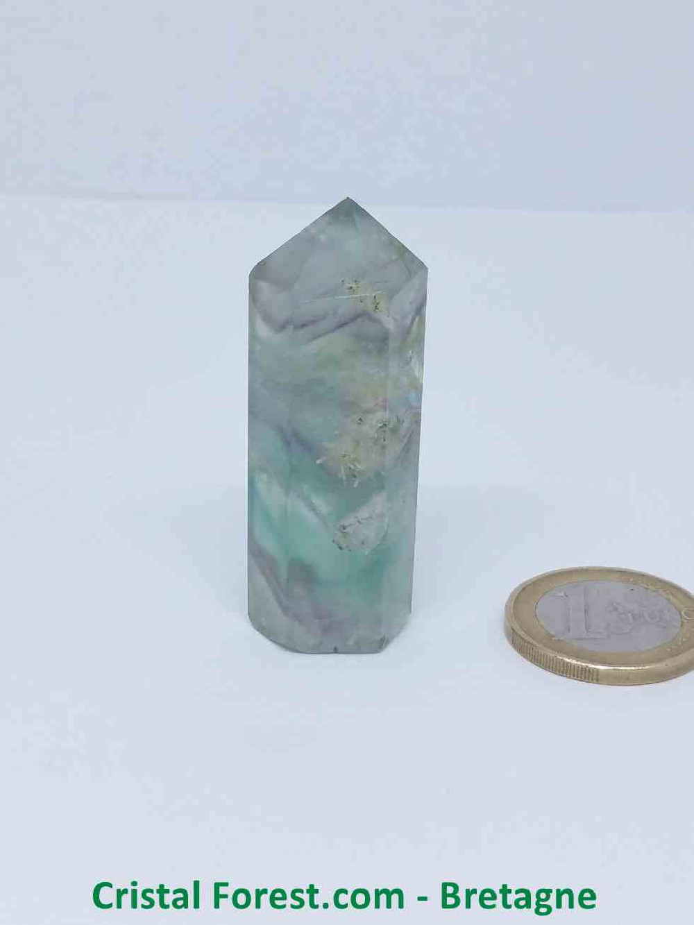Fluorite (Fluorine) - Pointe taillée - Env 5 x 2 x 1.8cm / 31,10gr