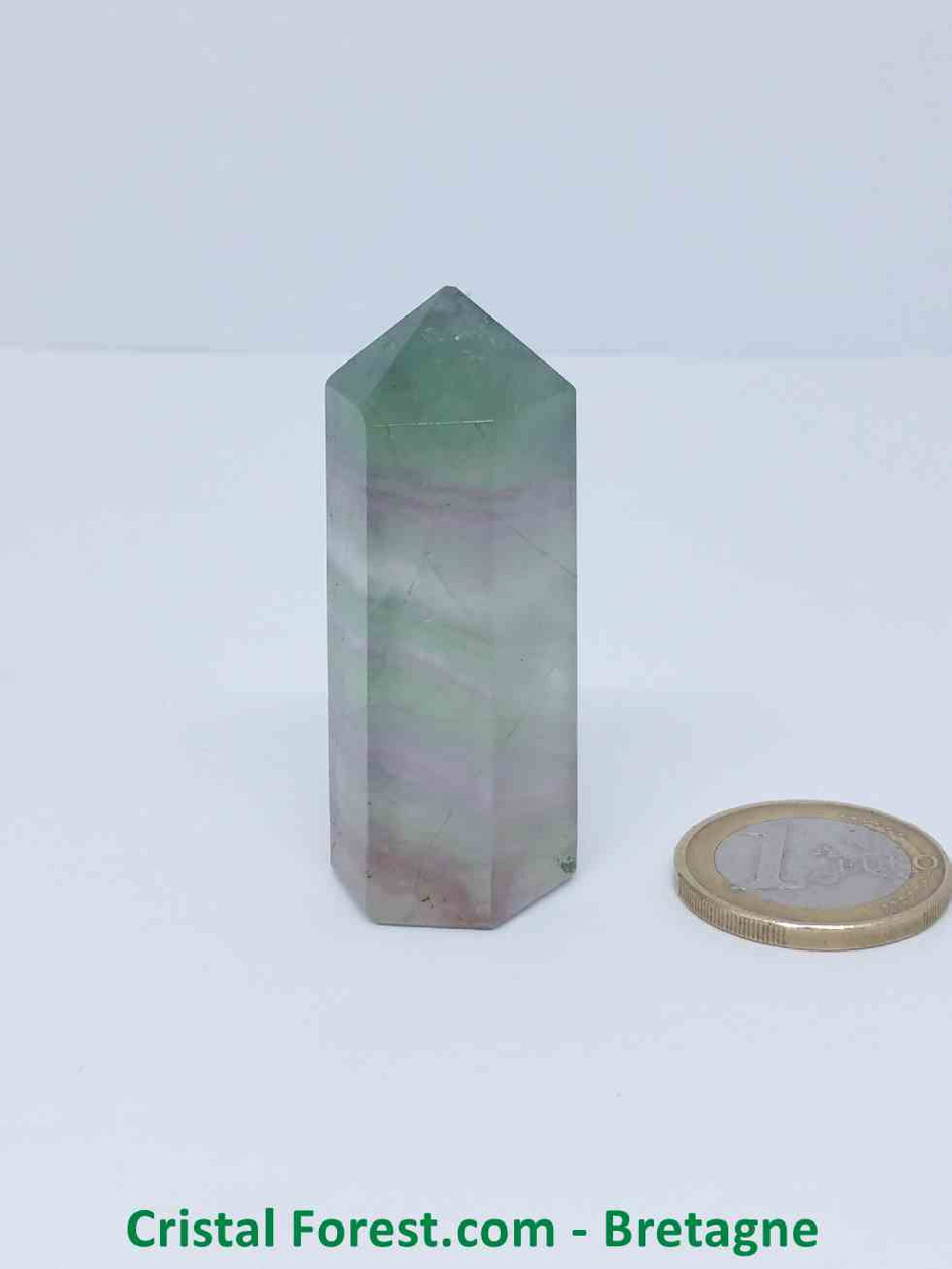 Fluorite (Fluorine) - Pointe taillée - Env 5 x 2 x 1.8cm / 42,00 gr