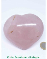 Quartz Rose AAA - Coeurs à poser