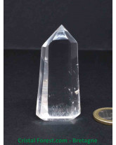 Cristal de roche AAA - Pointes polies (Prisme)