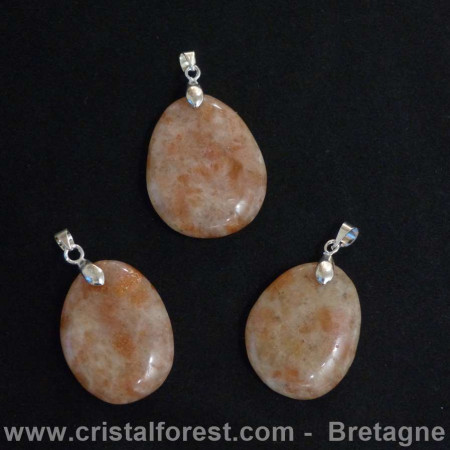 Pendentif Pierre de soleil Naturelle 3cm
