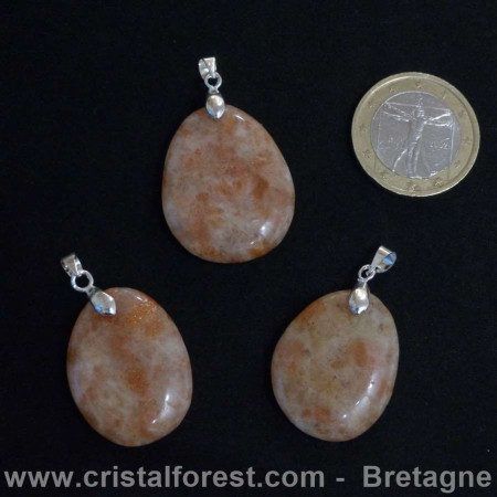 Pendentif Pierre de soleil Naturelle 3cm