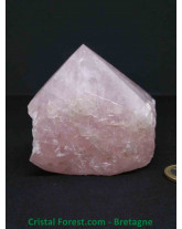 Quartz Rose - Pointe semie polie